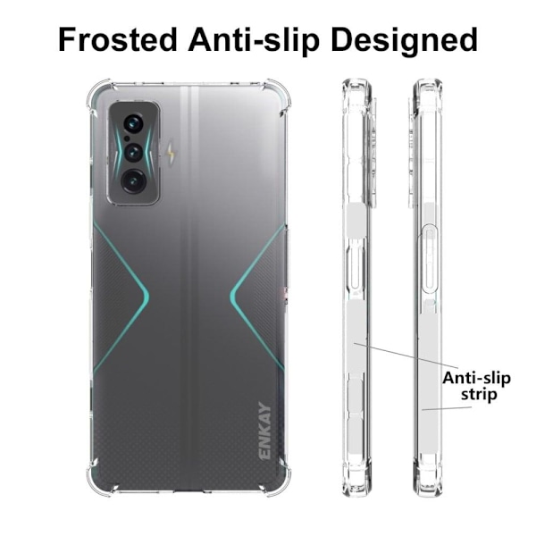 ENKAY klart faldsikkert etui til Xiaomi Poco F4 GT Transparent