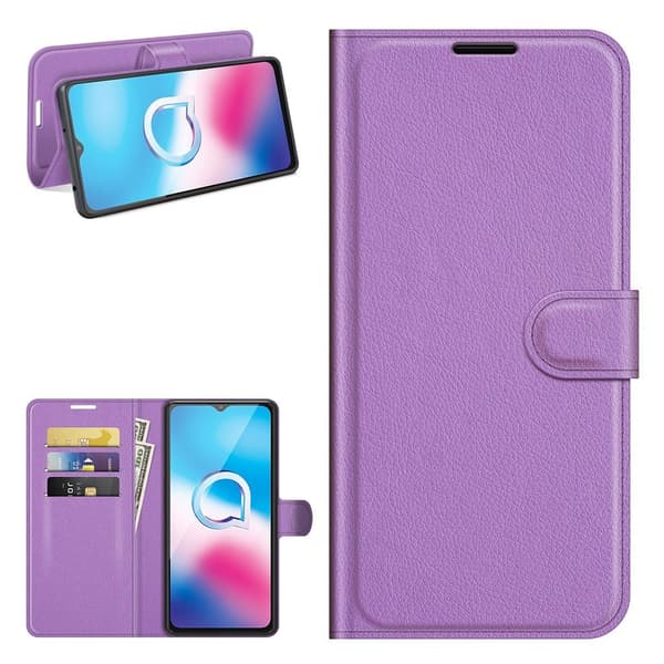 Classic Alcatel 3L (2021) / 1S (2021) Flip etui - Lilla Purple