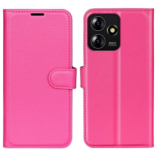 Classic ZTE Blade A73 flip etui - Rose Pink