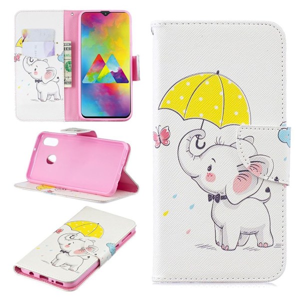 Wonderland Samsung Galaxy M20 fodral -Rosa Rosa