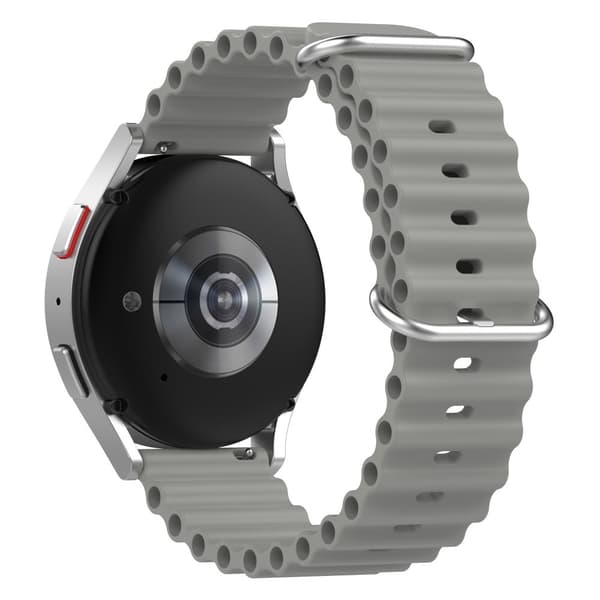 20 mm universal urrem i silikone - Grå Silver grey