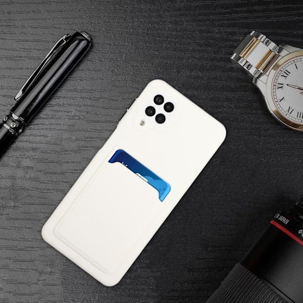 Card Holder Deksel til Samsung Galaxy M12 - Hvit White