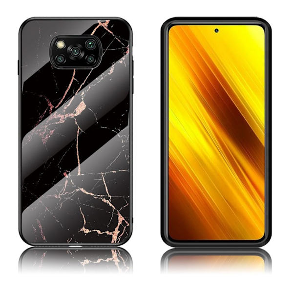 Fantasy Marble Xiaomi Poco X3 / X3 Nfc Cover - Sort / Guld Black