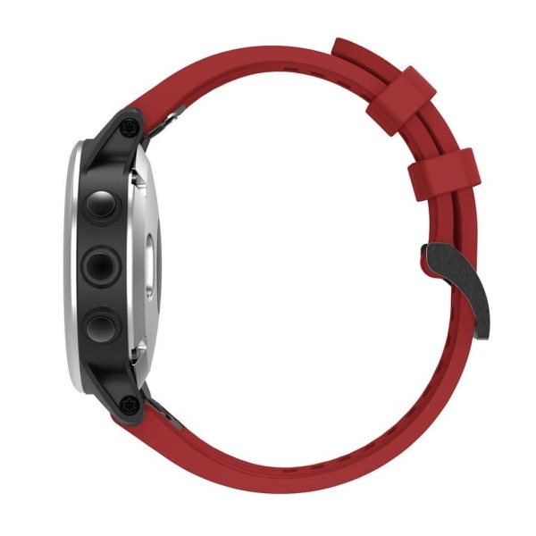 Tyylikäs silikoninen kellonauha Garmin Fenix 5S - Punainen Red