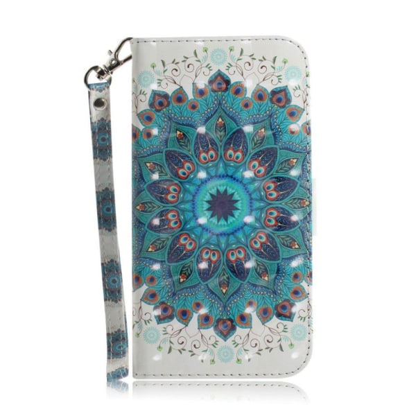 Sony Xperia 1 kuviollinen  nahkainen suojakotelo - Mandala Kukka Multicolor