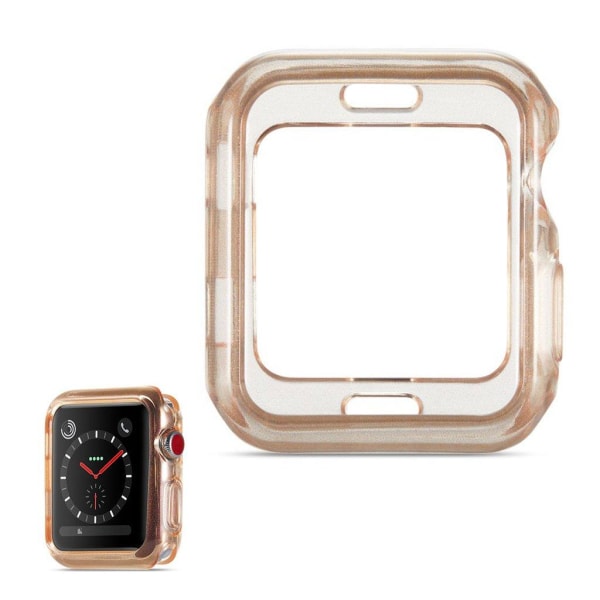 Apple Watch Series 3/2/1 38mm transparent glitter TPU cover - Tr Pink