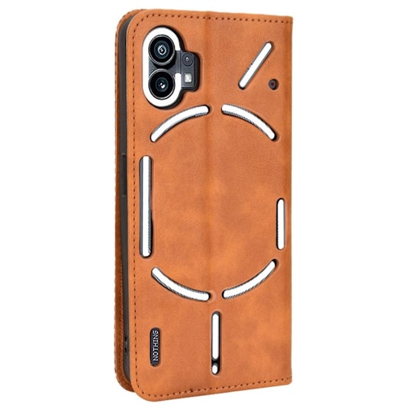 Bofink Vintage Nothing Phone (1) Læder Etui - Brun Brown