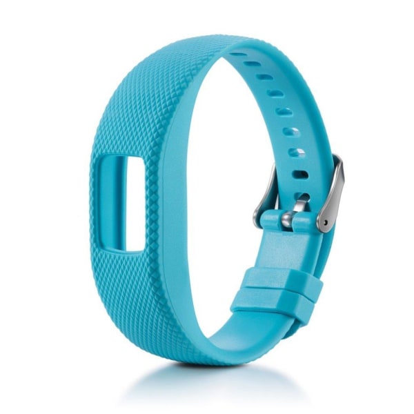 Garmin Vivofit 4 lozenge tekstur TPU silikone urrem - Babyblå Blue