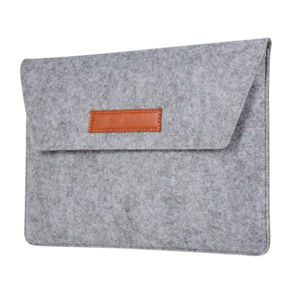 MacBook Air 13 (2018-) filt sleeve taske - Grå Silver grey