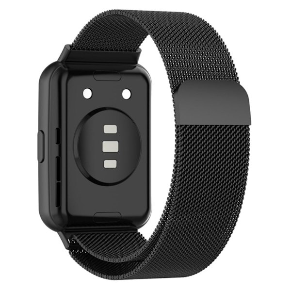 Huawei Watch Fit 2 milanesisk urrem i rustfrit stål - Sort Black