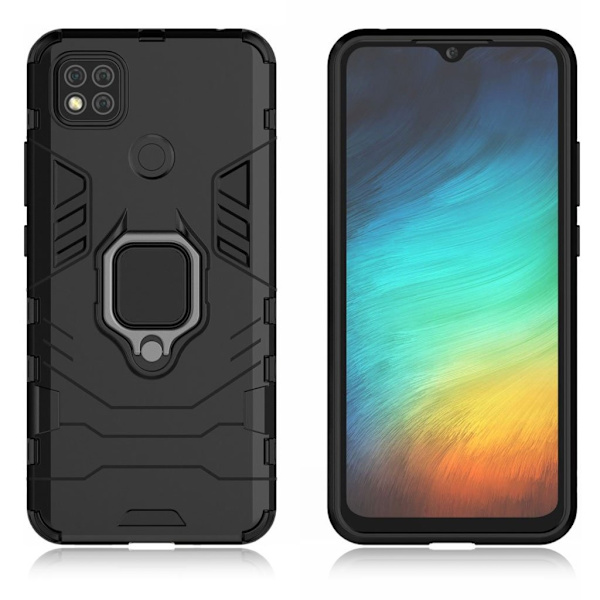 Ring Guard etui - Xiaomi Redmi 9C - Sort Black