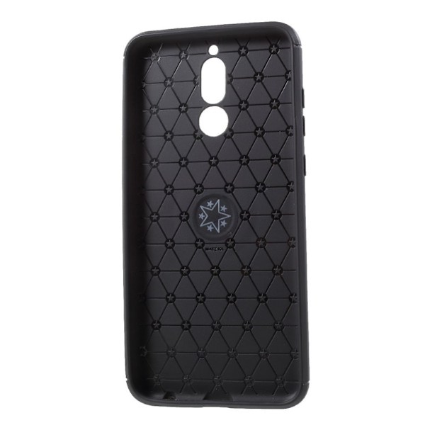 Huawei Mate 10 Lite kickstand-fodral med fingerring i metall - Svart Svart