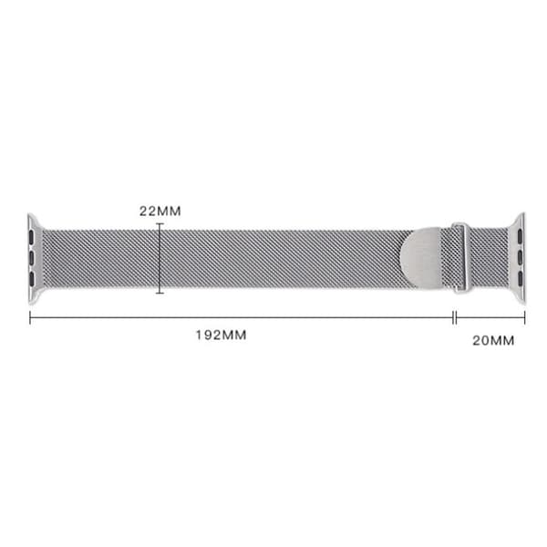 Apple Watch Series 8 (45mm) / Watch Ultra metallarmband - Silver Silvergrå
