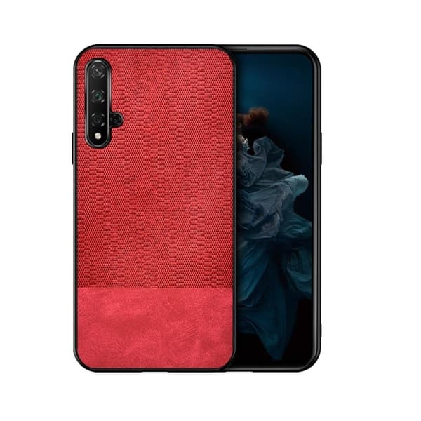 Berlin Honor 20 deksel - PU + Cloth / Red Red