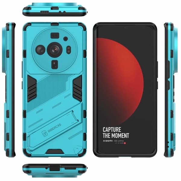 Stöttåligt Xiaomi 12S Ultra hybridskal - Blå Blå