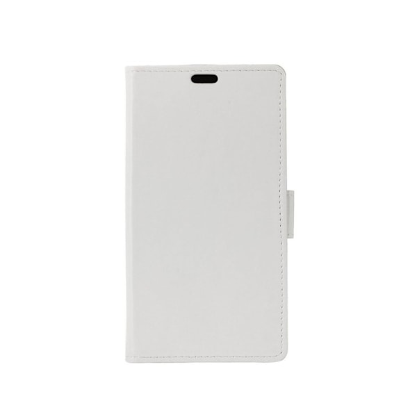 HTC 10 Evo læder-etui m. crazy horse overflade - Hvid White