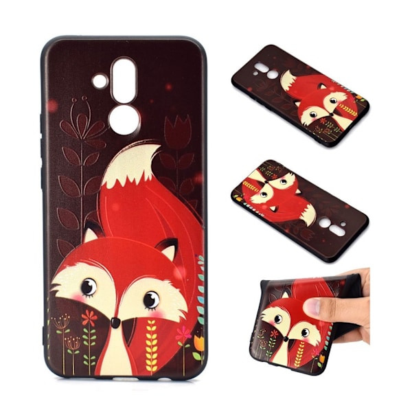 Huawei Mate 20 Lite 3D-mönstrat fodral - Räv multifärg