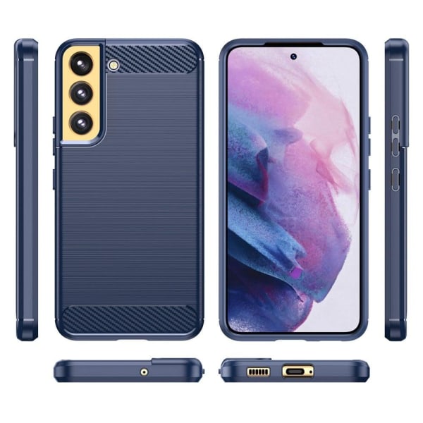 Carbon Flex Samsung Galaxy S22 skal - Blå Blå