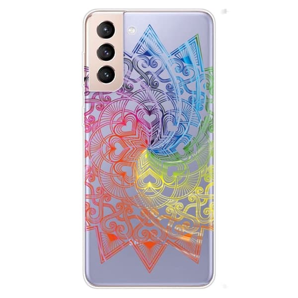 Deco Samsung Galaxy S22 Etui - Farverig Mandala Spiral Multicolor