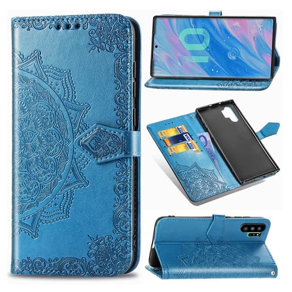 Mandala Samsung Galaxy Note 10 Pro Flip case - Blå Blue