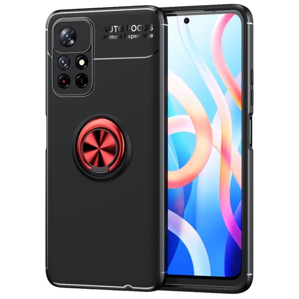 Ringo Etui Xiaomi Redmi Note 11T 5G / Note 11s 5g - Svart / Rød Black