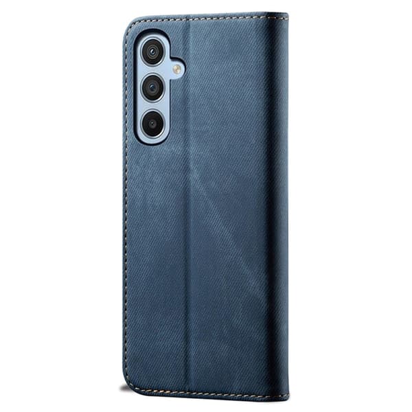 Jeans Samsung Galaxy M34 Flip Etui - Blå Blue