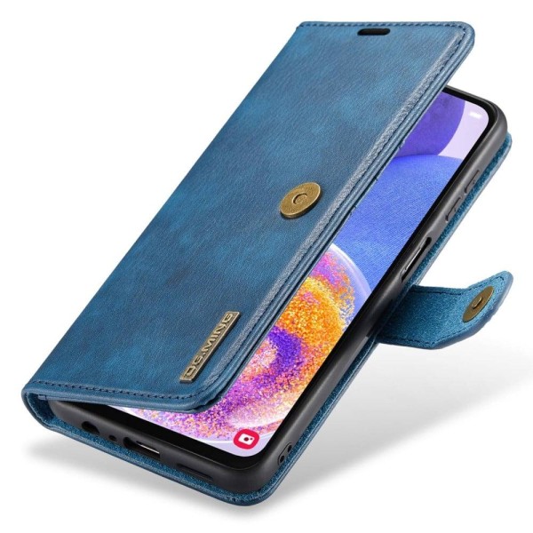 DG.MING Samsung Galaxy A23 2-i-1 etui med pung - Blå Blue