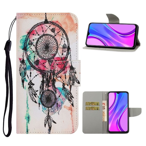 Wonderland Xiaomi Redmi 9C Flip etui - Drømmefanger Multicolor