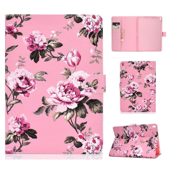 iPad Pro 10.5 (2019) stylish pattern leather case - Flowers multifärg
