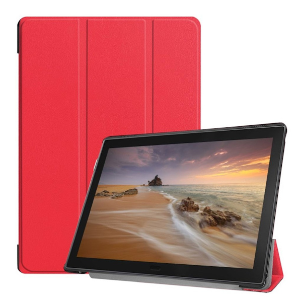 Lenovo Tab E10 Brettbart Skinnetui - Rød Red