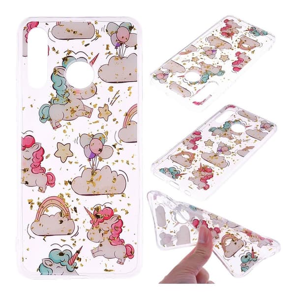 Glitter Huawei P30 Lite kotelot - Yksisarviset Multicolor