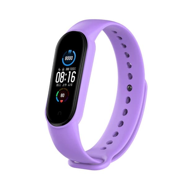 Xiaomi Mi Band 5 holdbart urrem - Lyselilla Purple