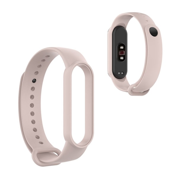 Xiaomi Mi Smart Band 6 / 5 blank silikone-urrem - Lyserød Pink