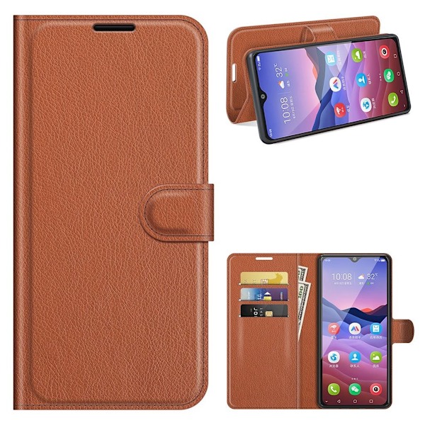Classic ZTE Blade V2020 Smart Flip etui - Brun Brown