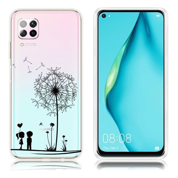 Deco Huawei P40 Lite / Nova 6 SE Cover - Mælkebøtte Transparent