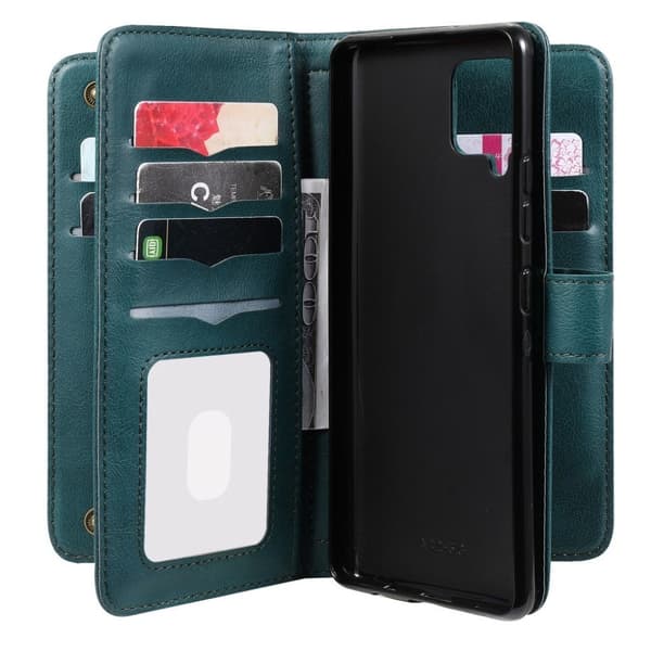 10-slot Pung Etui til Samsung Galaxy A42 5g - Grøn Green