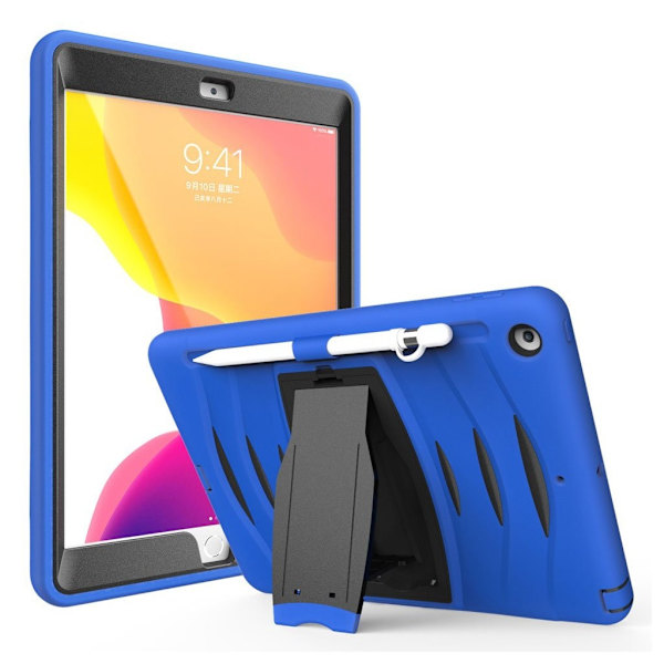 iPad 10.2 (2019) holdbar silikone etui - Blå Blue