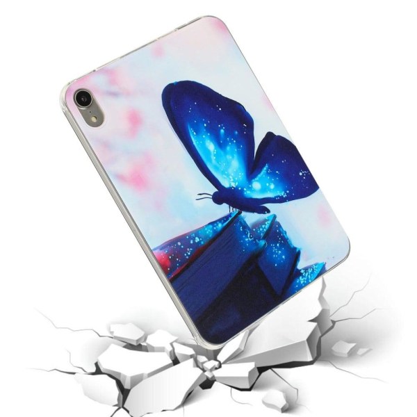 iPad Air (2022) / (2020) stylish pattern cover - Blue Butterfly Blå