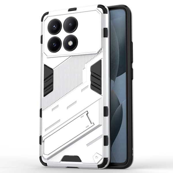 Støtsikkert hybriddeksel med et moderne preg for Xiaomi Redmi K70E - Hvit White