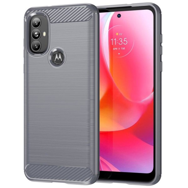 Carbon Flex Etui Motorola Moto G Power (2022) - Grå Silver grey