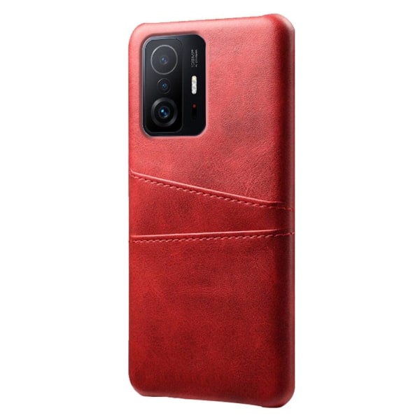 Dual Card Etui Xiaomi 11T / 11T Pro - Rød Red