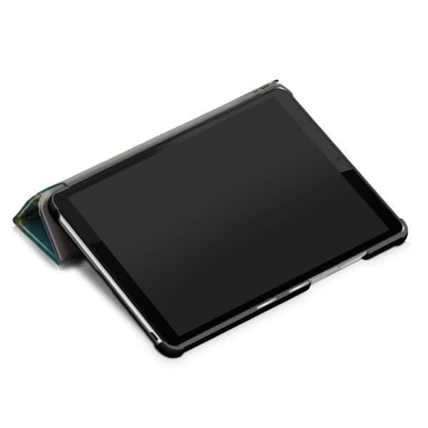 Lenovo Tab M8 tri-fold mønster læder flip case - Ferskenblomst Multicolor