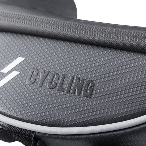 Bicycle bike handlebar bag with touch screen view Svart