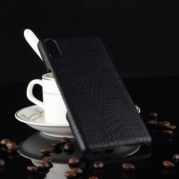 Sony Xperia L3 krokotiili tekstuuri nahkakotelo - Musta Black