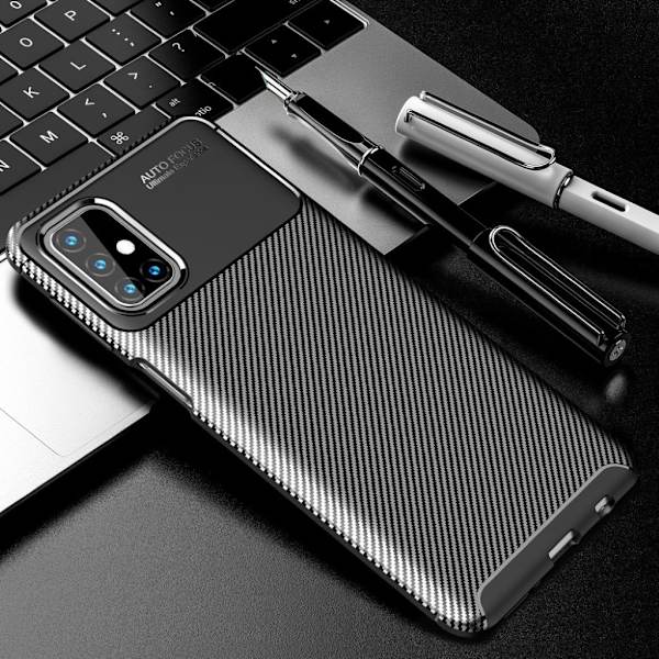 Carbon Shield Samsung Galaxy M31s cover - Sort Black