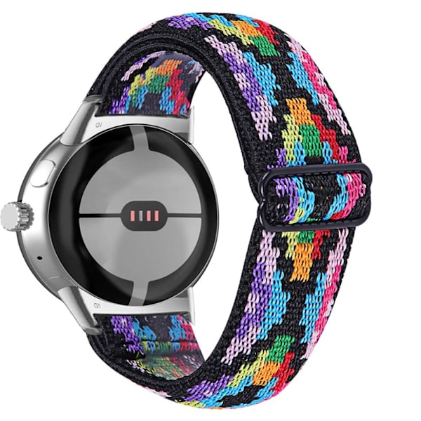 Google Pixel Watch punottu kellonhihna - Monivärinen Multicolor
