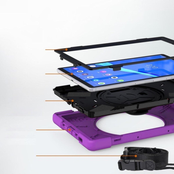 Lenovo Tab M10 FHD Plus hybrid silikoneetui - Lilla Purple