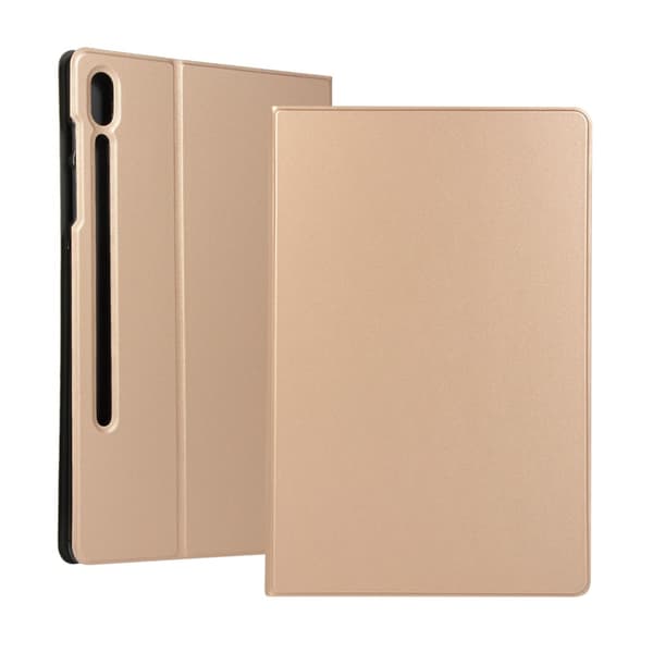 Shockproof Vegan Leather Shockproof Folio Stand Tablet Case Cover Protector Lenovo Tab P12 Pro - Gold Gold