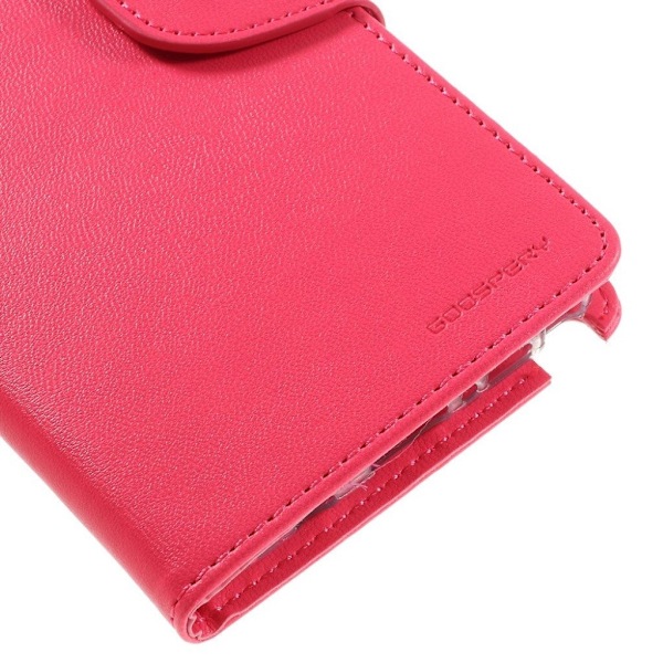 Plånboksfodral i Läder för Samsung Galaxy Note 7 - Varm Rosa Rosa