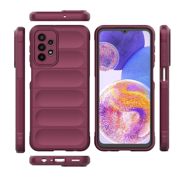 Mjukt greppformat Samsung Galaxy A23 5G skal - Röd Röd